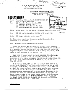 菲律宾海号航空母舰（CV 47）1951年2月1日-3月15日